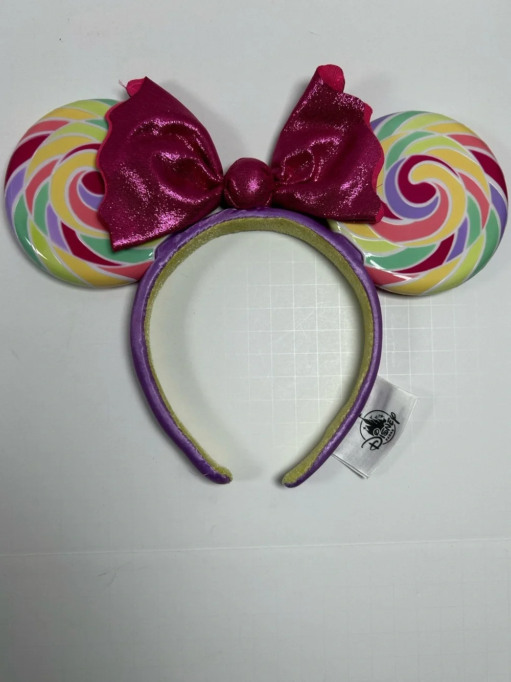 Disney Parks Minnie Ears Headband PinkBow Lollipop